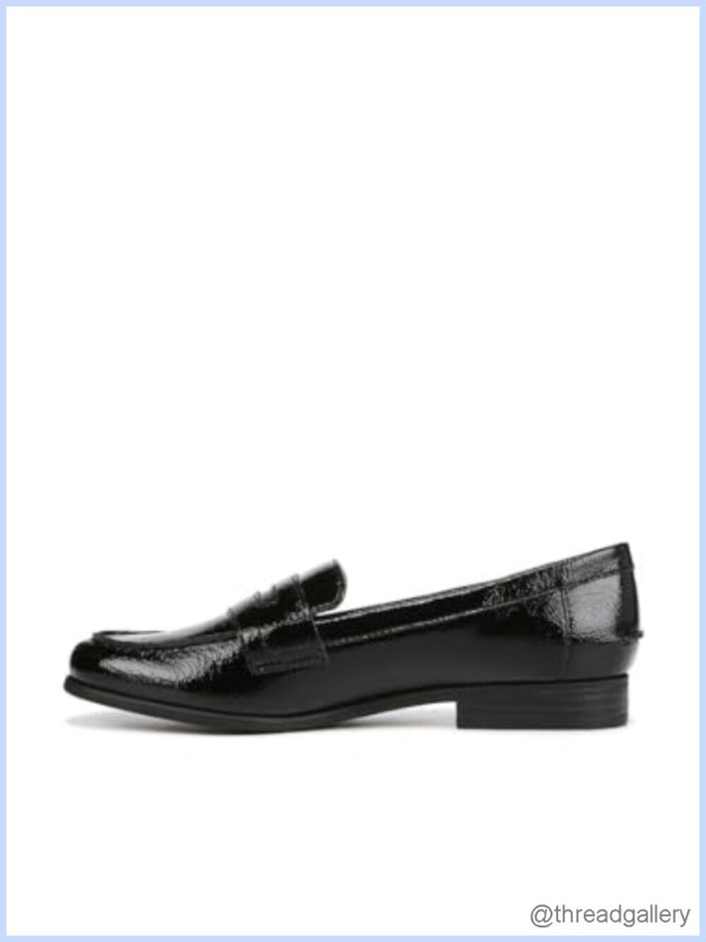 LifeStride Madison Patent-Leather Loafers Flexible Sole Medium Wide